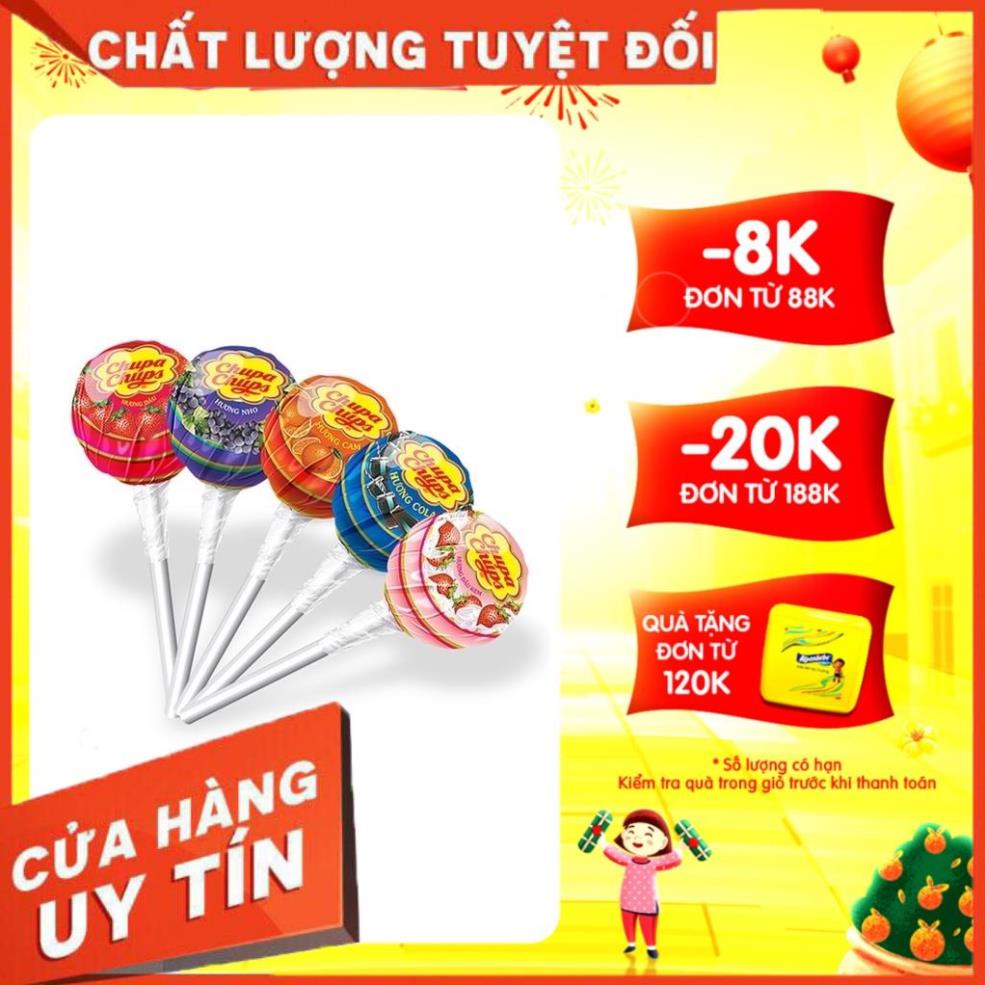 Chupa Chups kẹo mút hương trái cây khổng lồ (10 que)