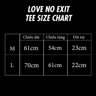 [ 𝐜𝐡𝐢́𝐧𝐡 𝐡𝐚̃𝐧𝐠 𝐔𝐧𝐜𝐨𝐯𝐞𝐫 ] 𝐋𝐎𝐕𝐄 𝐍𝐎 𝐄𝐗𝐈𝐓 𝐓𝐄𝐄 ( Tặng Tote )