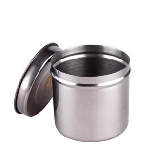 Hũ inox - khay hạt đậu - cốc y tế đựng bông