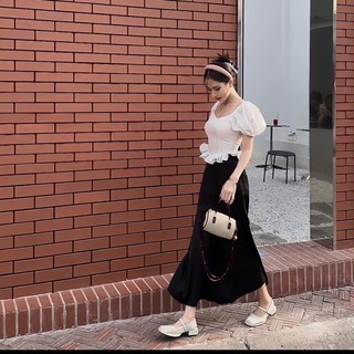 Set áo tay bồng mix chân váy đuôi cá TKCC Bageo