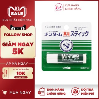 Son dưỡng môi chống khô nứt nẻ Omi Menturm Nhật Bản