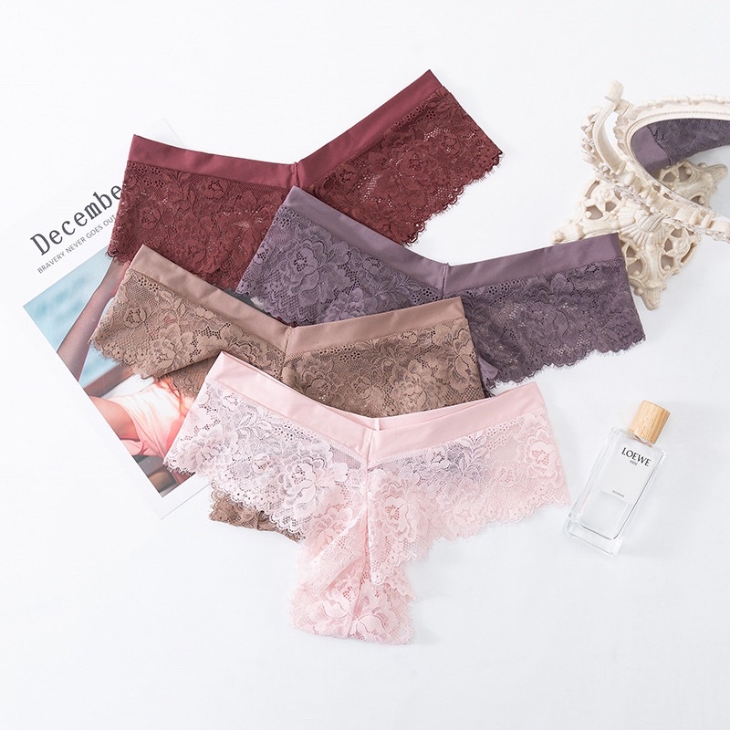 Quần Lót Nữ Lọt Khe Ren Sexy Cạp Chéo Gợi Cảm Ôm Dáng Tạo Đường Cong Quyến Rũ  mã 8047