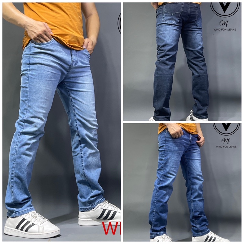 Jeans Ống Suông co Giãn Cao cấp 22-39t