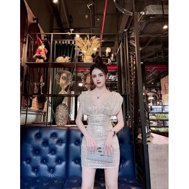 Đầm kim sa ôm body cực quyến rũ