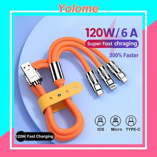 Dây cáp sạc nhanh 120w usb loại c cho iphone / huawei / samsung / xiaomi