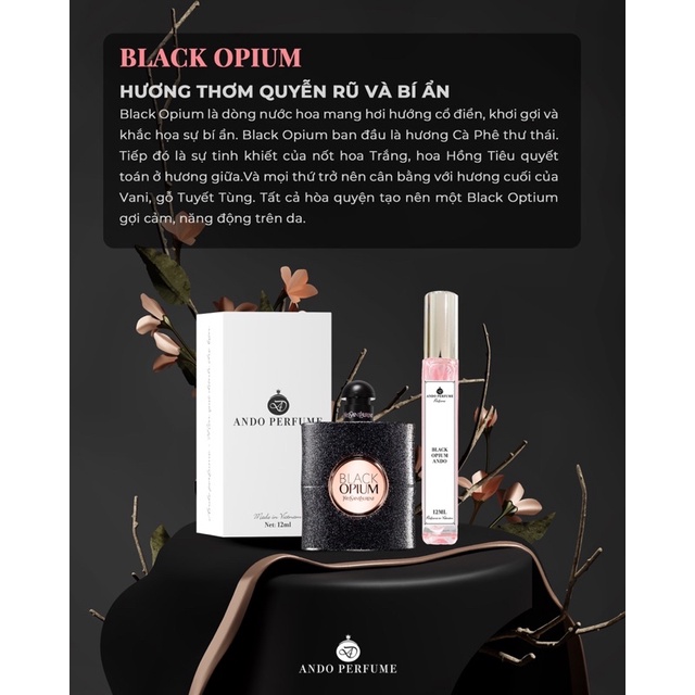 Tinh dầu Nước hoa B.LACK OPIUN 12ml hương thơm cuốn hút | BigBuy360 - bigbuy360.vn