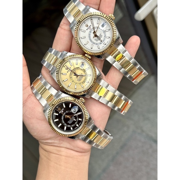 Đồng hồ Rolex nam Sky Dweller size 42mm máy cơ Cal 9001 Thuỵ Sỹ cao cấp