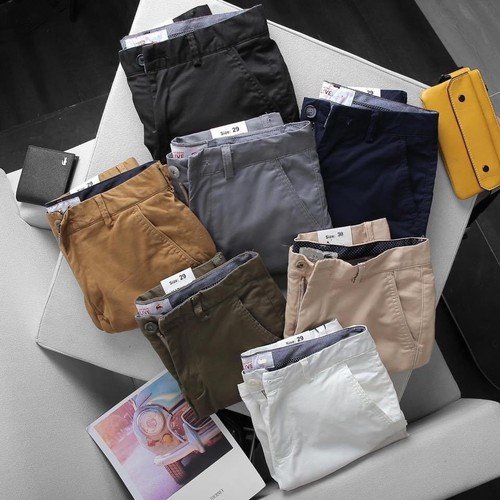 Quần short nam kaki chất vải mềm mịn thoáng mát nhiều màu QS01
