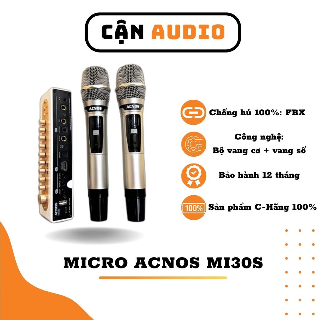 Micro Acnos Mi30S Vang số chỉnh cơ - Cận Audio