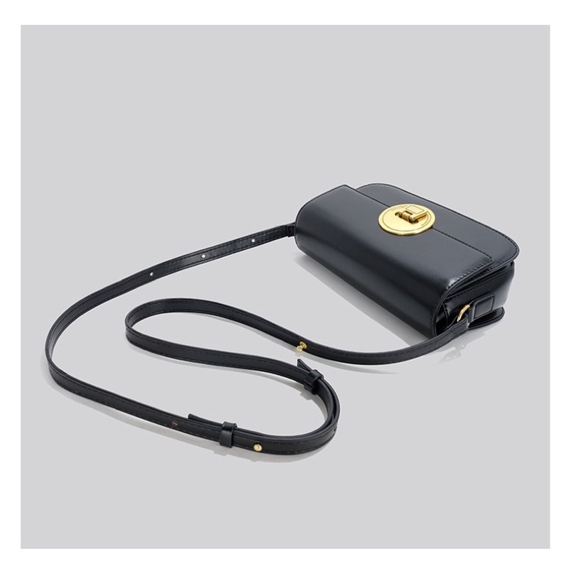 Túi xách nữ đeo chéo, kẹp nách thời trang khoá tròn gập chất liệu da PU