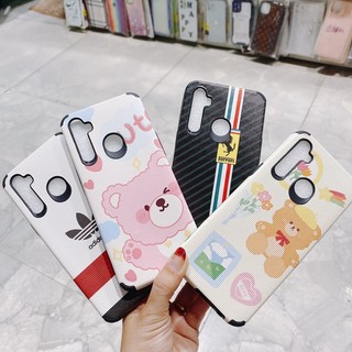 Ốp lưng Realme C3 / C3i / Realme 5 / 5i / 5s / 6i trong chống sốc, chống sốc, đính đá và giả da