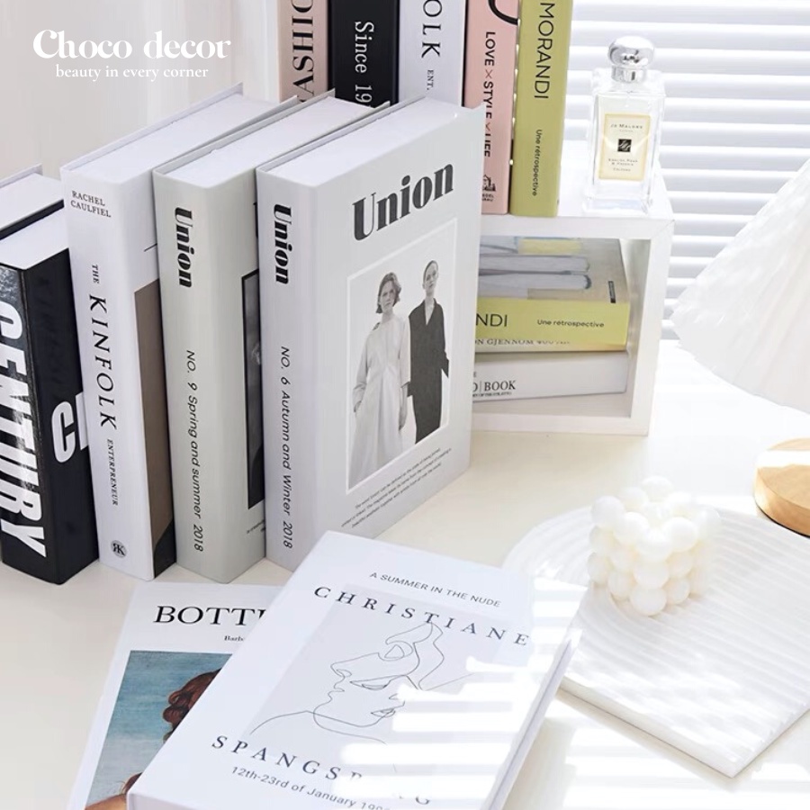 Mô hình sách giả decor phong cách Châu Âu phụ kiện chụp ảnh, trang trí không gian