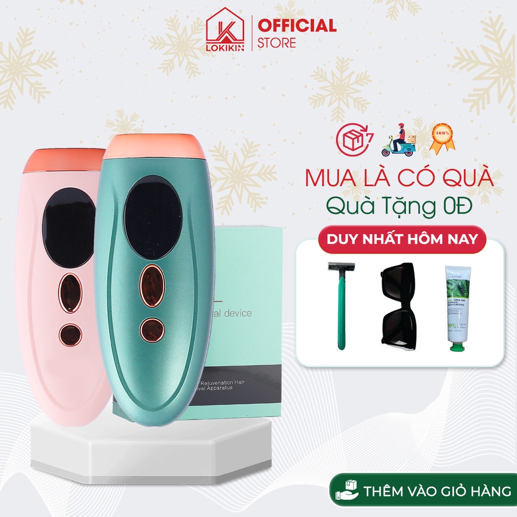 Máy triệt lông vĩnh viễn mini cầm tay IPL Phonton chính hãng tẩy lông nách, lông tay, chân, lông vùng kín tại nhà