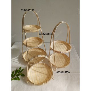 Mẹt tre tầng - trang trí decor