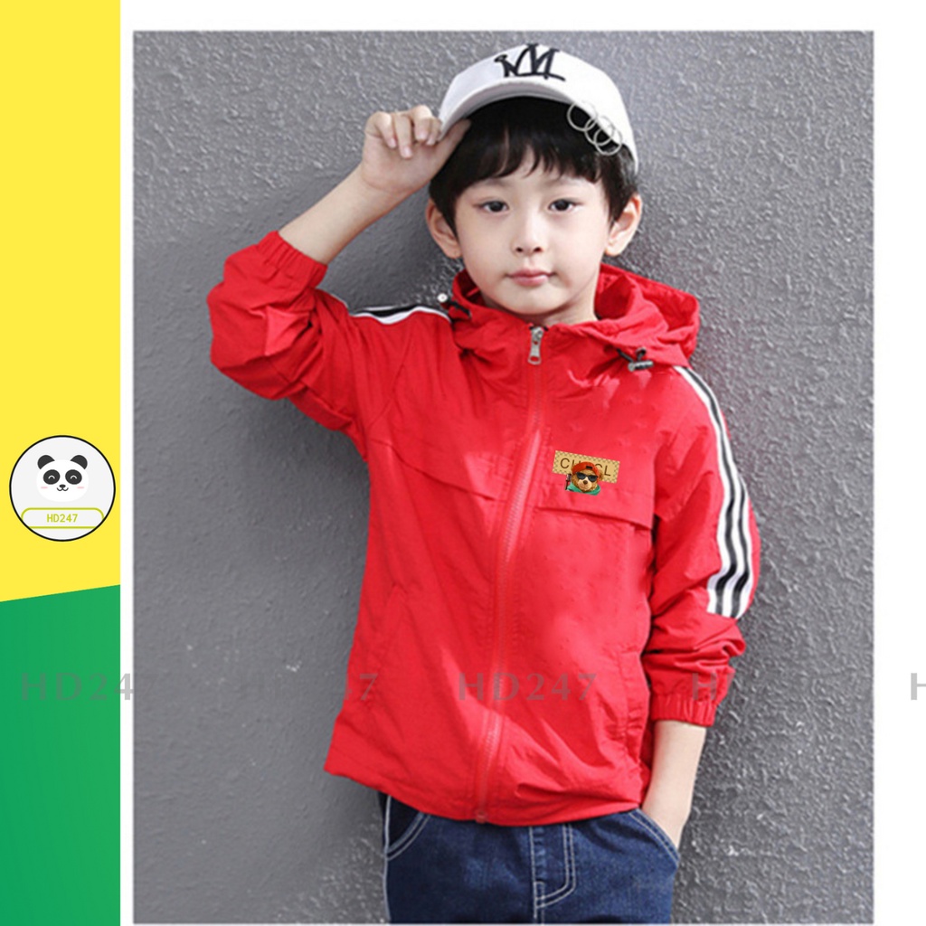 ÁO khoác dù chống nắng chống gió cho bé trai bé gái size đại 13kg đến 38kg 0334