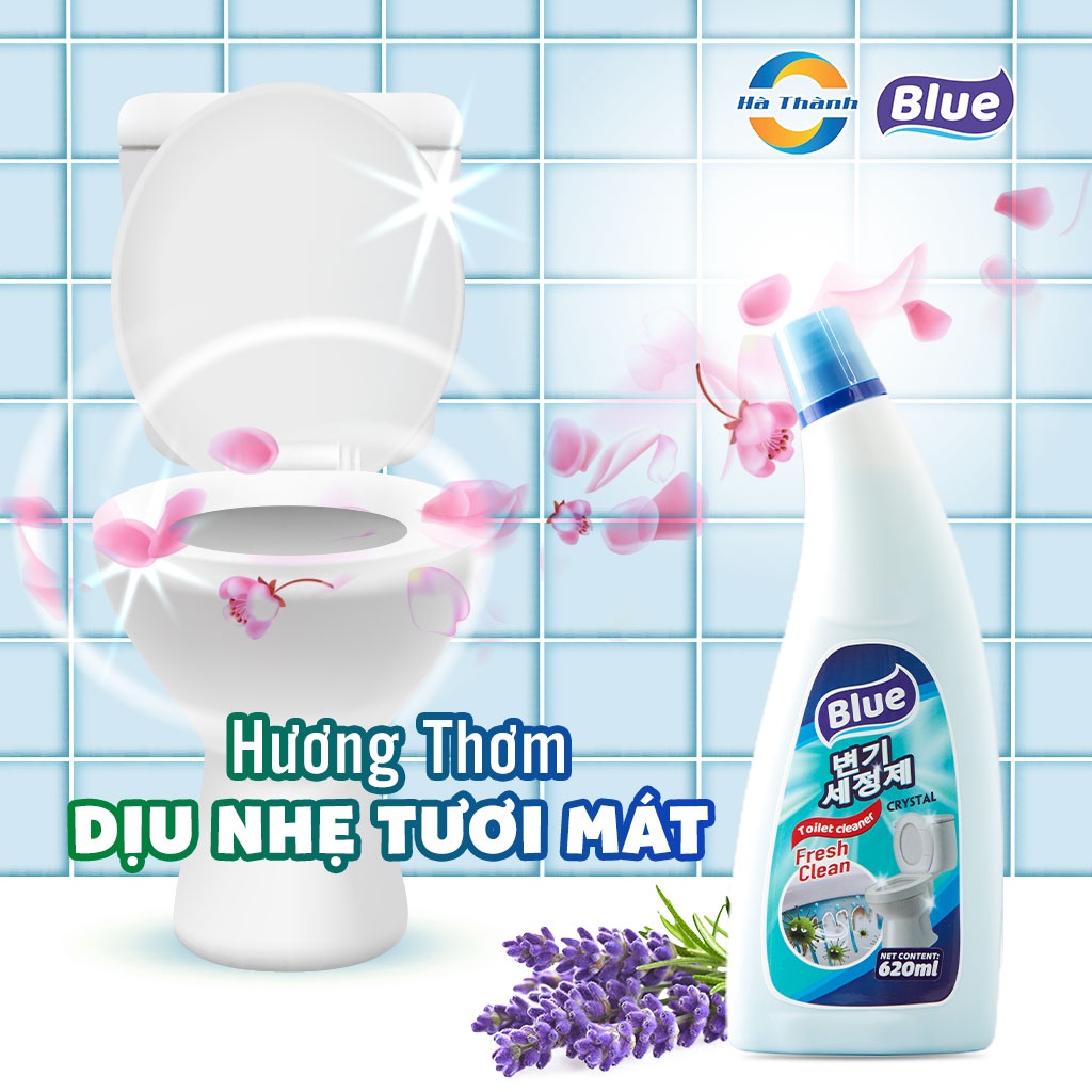 Nước tẩy bồn cầu Blue Hàn Quốc diệt khuẩn hương hoa 620 mL