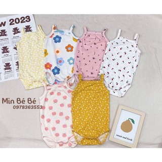 Bộ áo liền quần dây thun gân cho bé gái