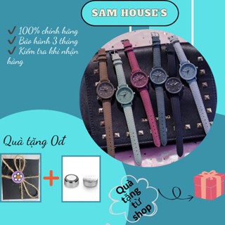 Đồng hồ nữ mặt tròn ulzzang tặng kèm pin, vòng tay