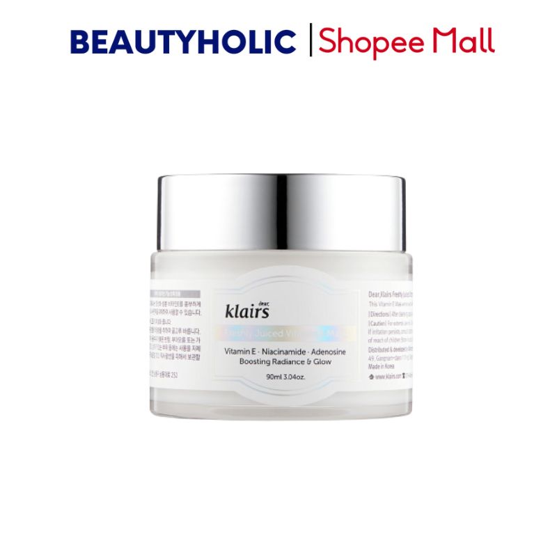 Mặt nạ ngủ dưỡng da Dear Klairs Freshly Juiced Vitamin E Mask 90ml