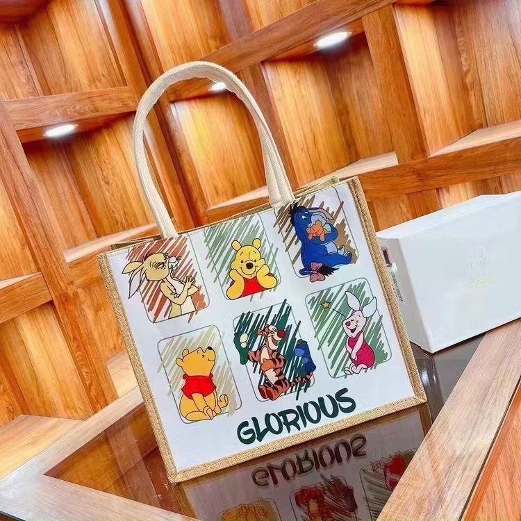 Túi cói gấu pooh và các họa tiết hoạt hình Disney