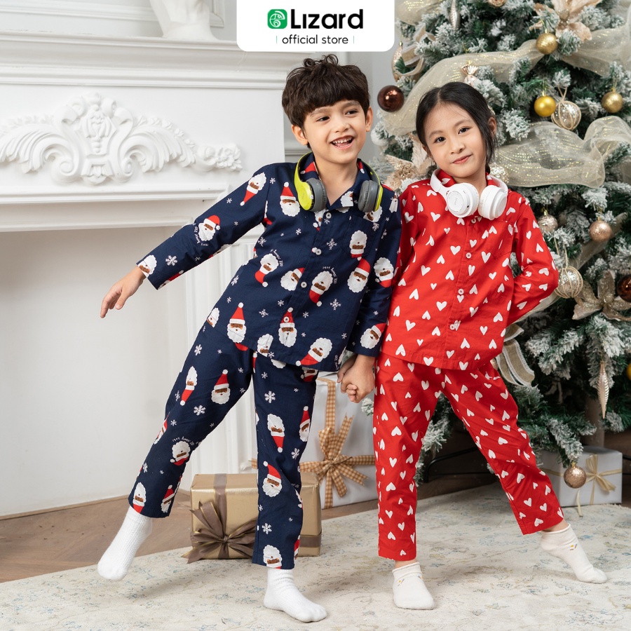Đồ bộ pijama trẻ em Lizard cao cấp - 2LS22W038-B