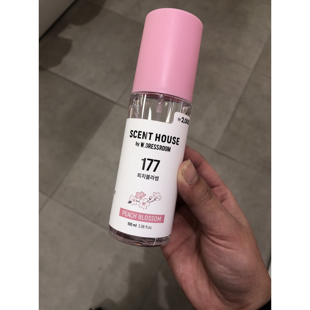 Xịt Thơm Scent House by W.Dressroom #177 Peach Blossom 100ml