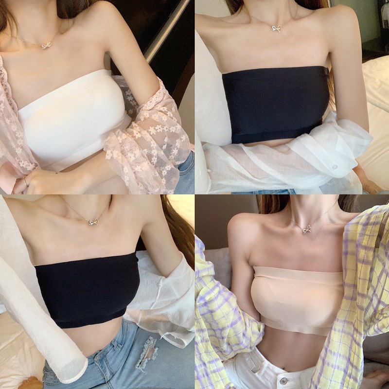 Sỉ Áo Bra Đúc Su Trơn Không Dây Cài Sau Siêu Mềm Mịn 8883.