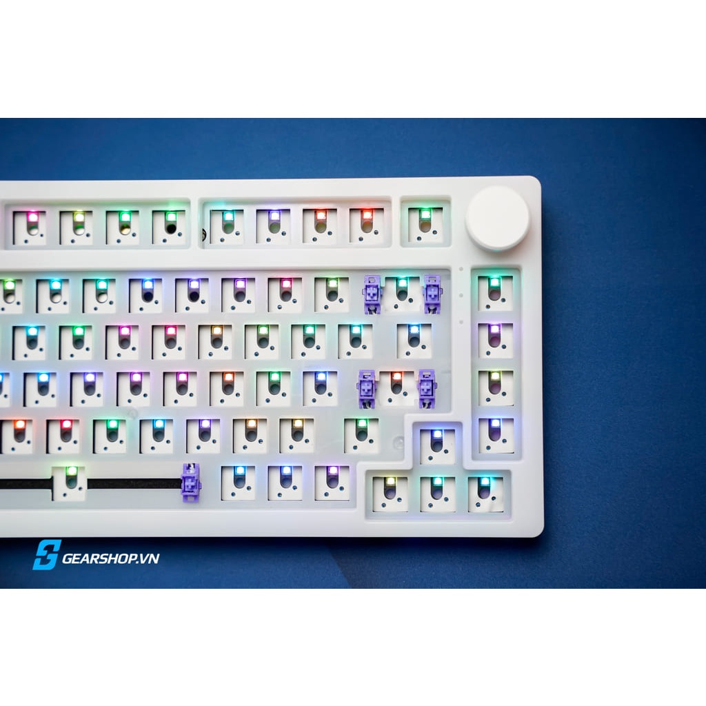 Kit Akko PC75B White | Hotswap - RGB - Led viền