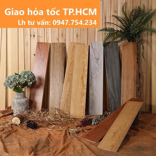 Combo 7 Tấm [1m2] sàn nhựa giả gỗ có keo sẵn