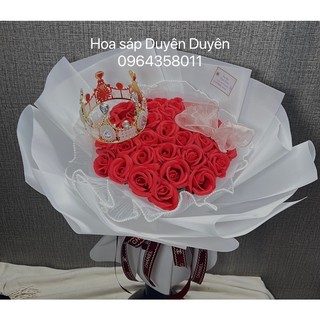 bó hoa 35b sáp đỏ công chúa
