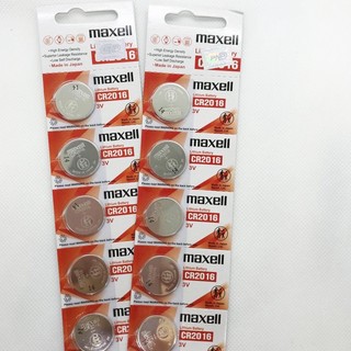 Vỉ 5 viên pin Maxell CR2016 2016  3V Chính Hãng Japan