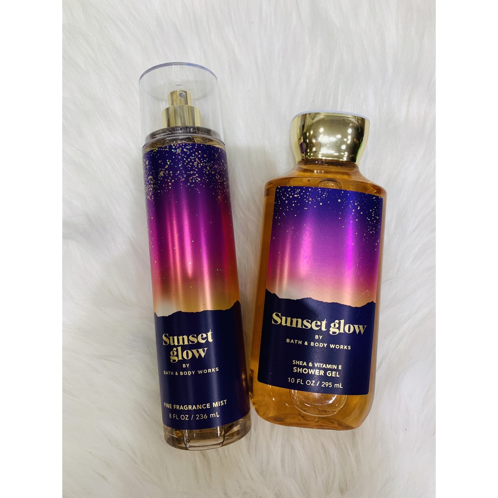 Xịt thơm toàn thân bodymist Bath & Body Works mùi Sunset Glow