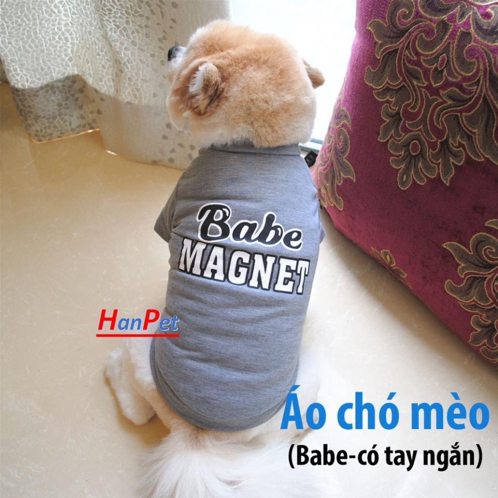 Quần áo chó mèo Babe tay ngắn