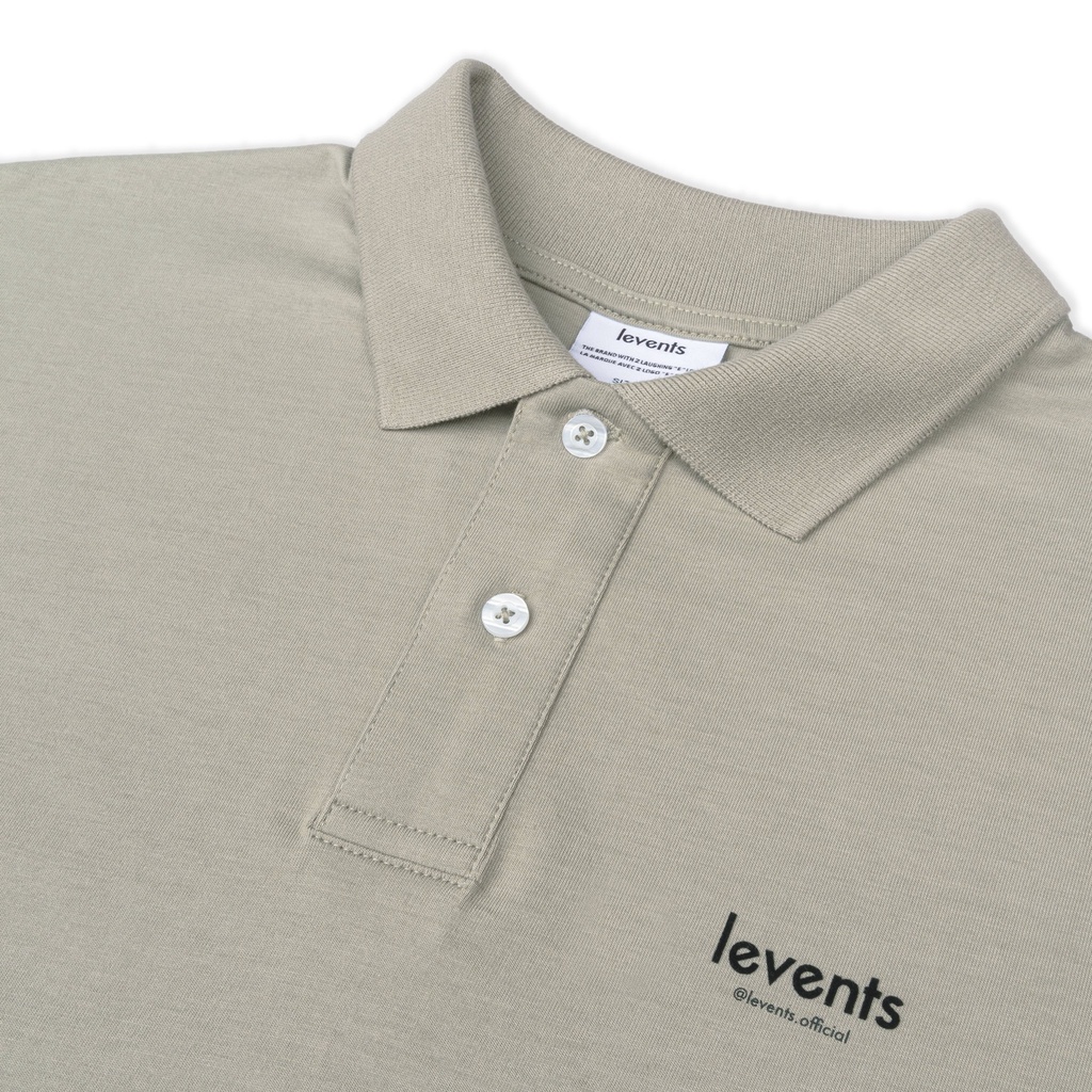 Áo Polo Longsleeve Levents Pepper Salt/ Grey