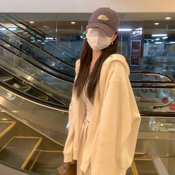 Áo Khoác Hoodie Cardigan Có khóa dây kéo Màu Trơn hàng hóa mới 2022 trang điểm Xuân Thu Cho Nữ hottrend 2023_G03 | BigBuy360 - bigbuy360.vn