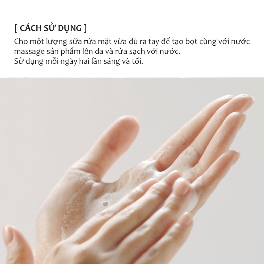 Sữa rửa mặt Ascorbic Acid cung cấp độ ẩm, làm sạch sâu Tenzero Balancing Foam Cleanser Ascorbic Acid 100ml