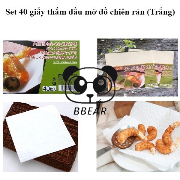 Giấy Thấm Dầu Thức Ăn Hình Vuông 24cm