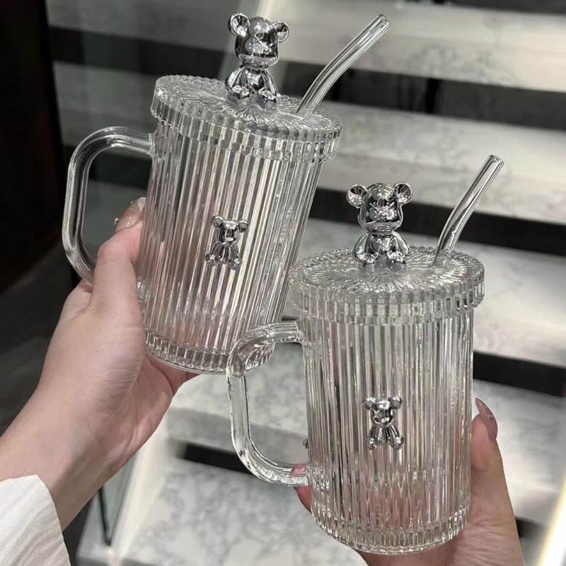 LY THUỶ TINH DECOR GẤU BERICKK