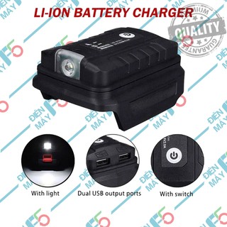 Dmf5 sạc điện thoại từ pin máy khoan 14v-21v