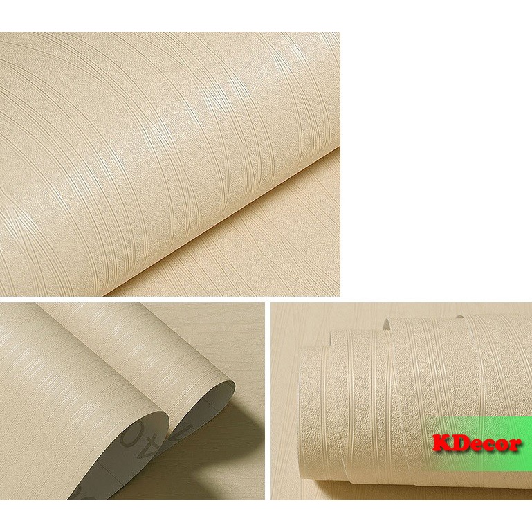 10m Giấy dán tường Vân sọc vàng khổ rộng 45cm có sẵn keo