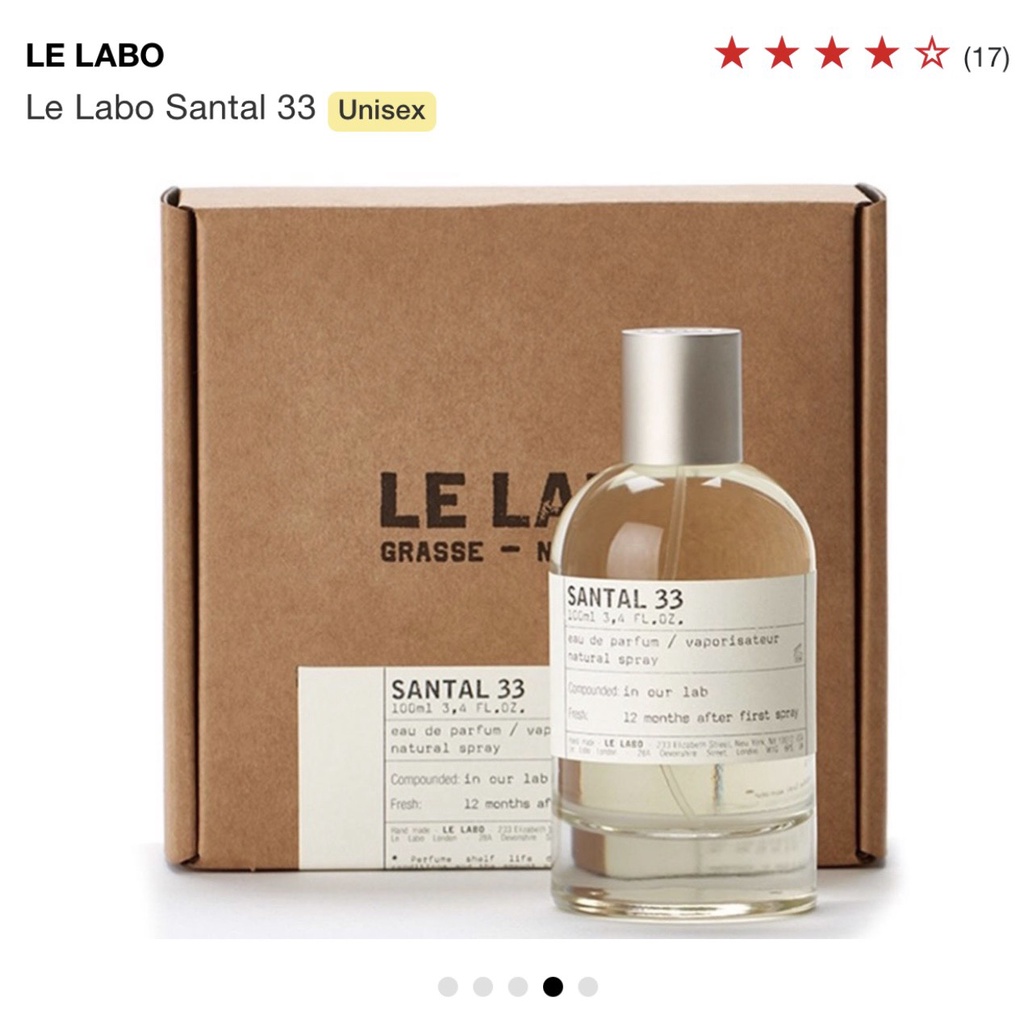 Nước hoa Unisex lelabo 13 Another, Santal 33 100ml thơm lâu hương cá tính thơm ngọt