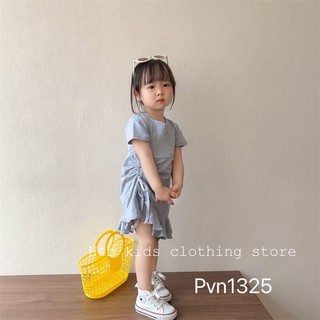 Váy đầm rút dây cho bé gái