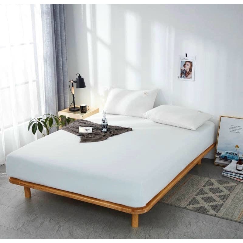 Bộ ga gối cotton tici màu basic cực đẹp,rẻ