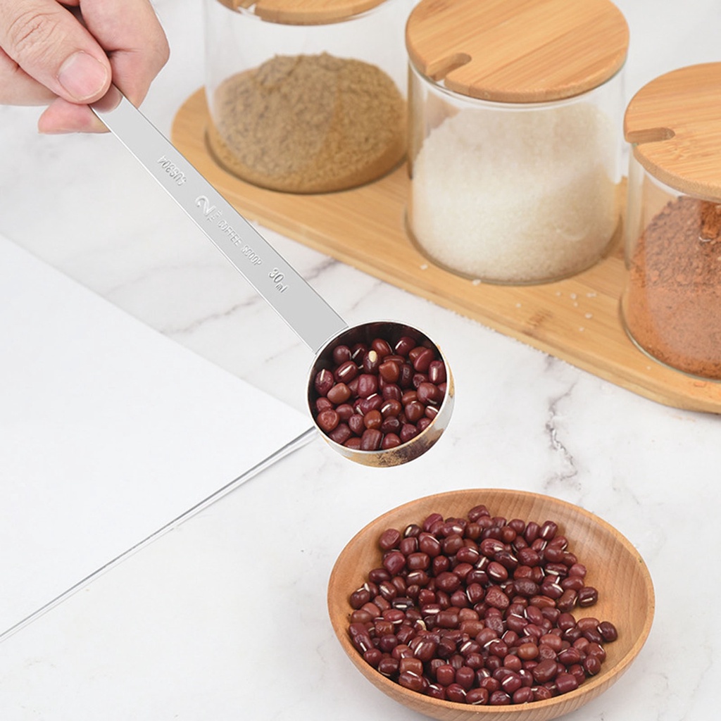 Shamjina Muỗng đong cà phê bằng thép không gỉ 10/15/25 ml