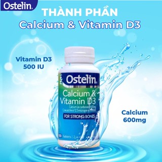 Viên uống bổ sung Canxi và Vitamin D3 cho mẹ bầu Ostelin Calcium & Vitamin D3 130 viên Úc