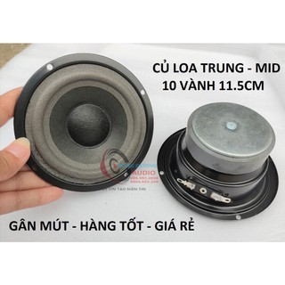 Giá 1 đôi - củ loa mid 10 kín hậu - hq gân mút côn 19mm - củ loa trung 11.5cm