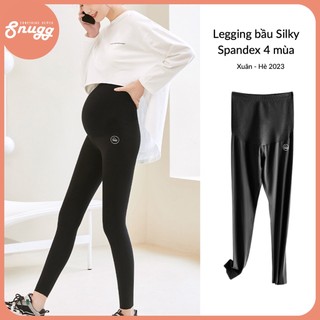 Quần legging bầu spandex silkly 4 mùa - cạp cao không nới chun Dandelion SNU2118