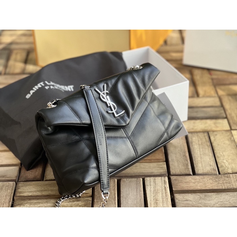 Túi đeo vai Y.S.L size 27cm chất da thật mềm sụn logo in sắc nét fullbox