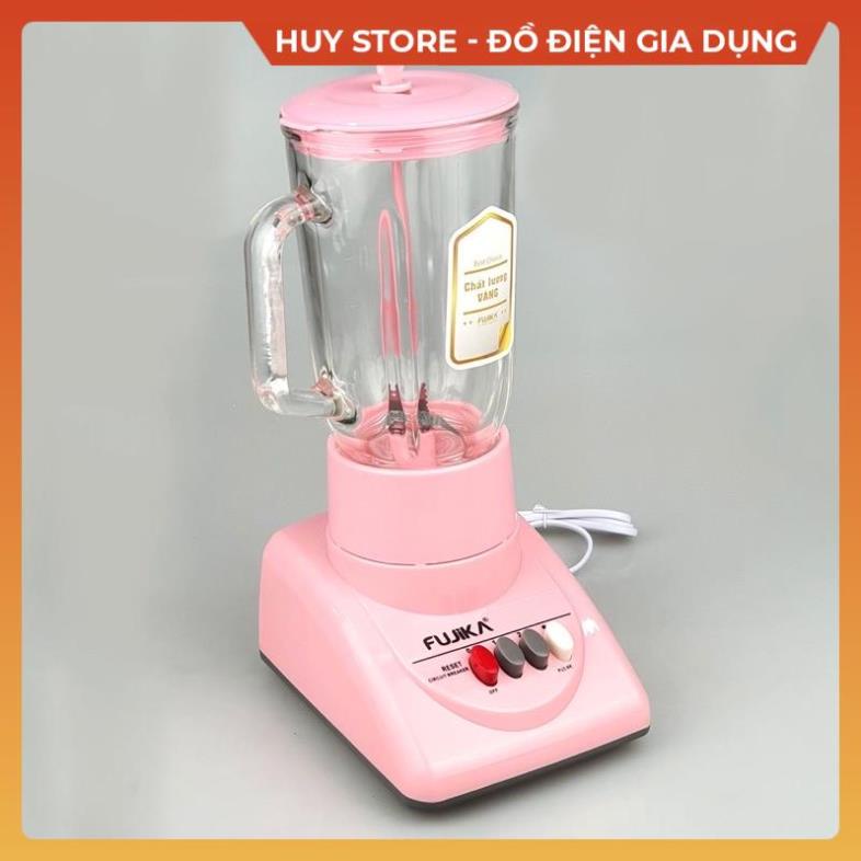 Máy Xay FUJIKA FJ-9 2 cối thủy tinh , Máy Xay FJ-9 Sinh Tố Hoa Quả Thực Phẩm Tươi Khô Đa Năng Cầm Tay Tiện Lợi Huy Store