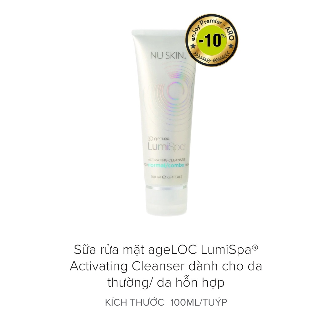 Sửa Rửa Mặt Lumispa 100ml 5 loại da